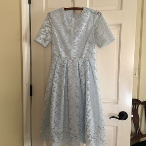 Rachel Parcell light blue lace eyelet dress, size small. Worn once.